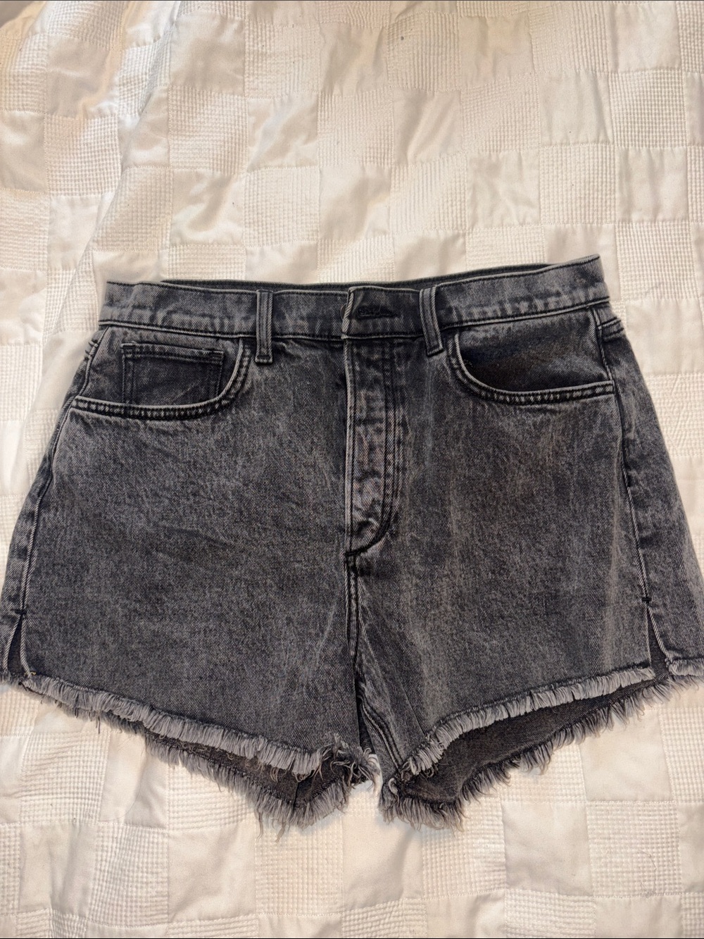 JOE's High-Waist Black Washed Denim Shorts. "The Alex" size 31.